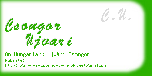 csongor ujvari business card